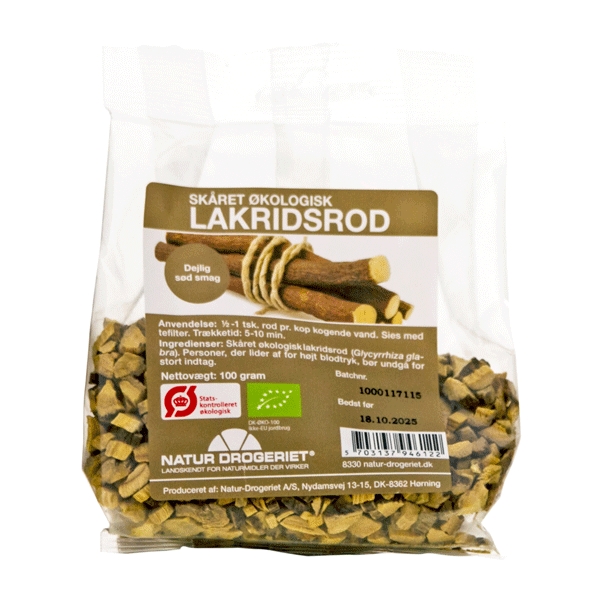 Lakridsrod skåret 100 g økologisk