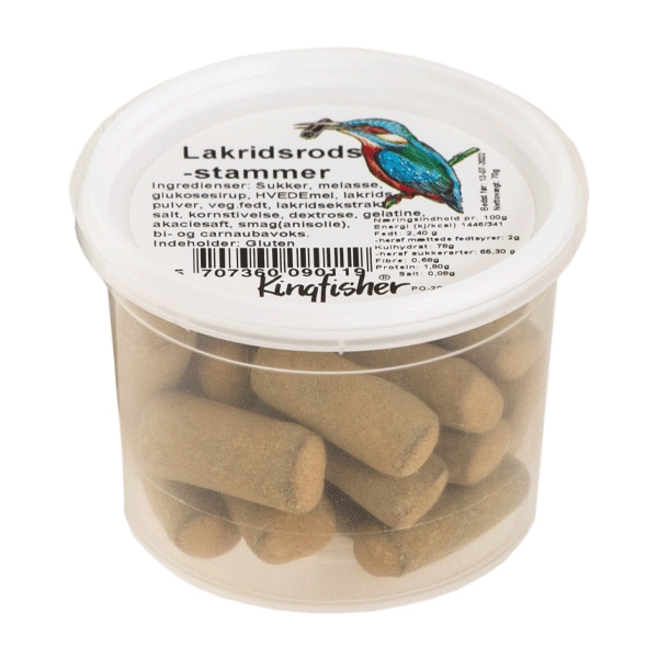 Lakridsrodsstammer Kingfisher 70 g