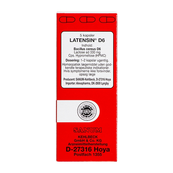 Latensin D6 Sanum 5 kapsler