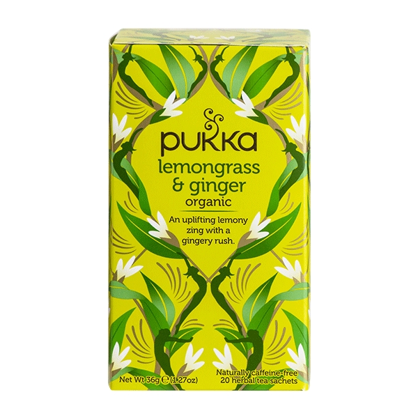 Lemongrass and Ginger Pukka 20 breve økologisk