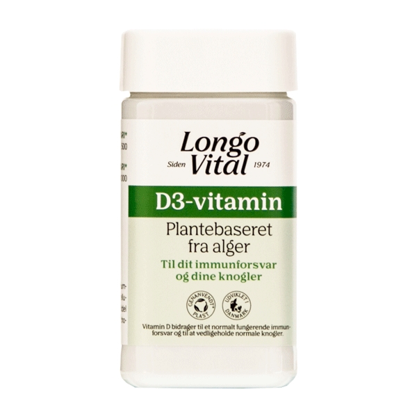 LongoVital D3-Vitamin 50 mcg 180 tabletter