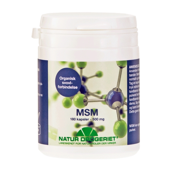 MSM 500 mg 180 kapsler