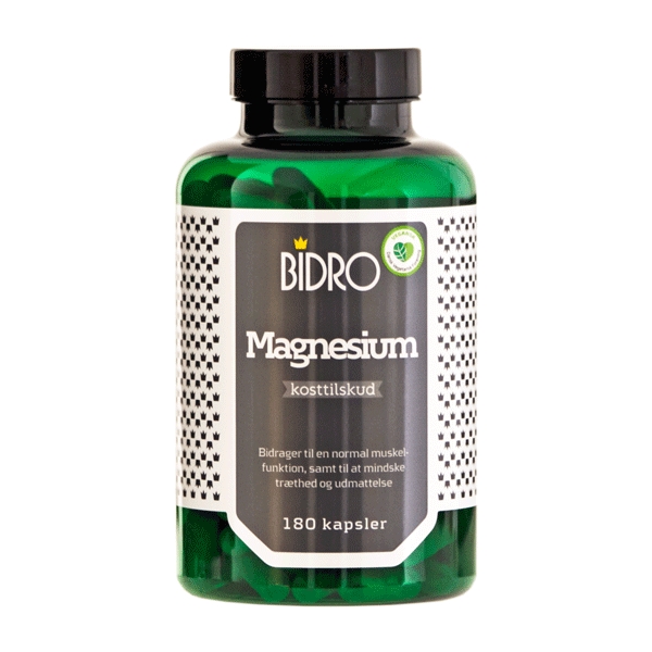 Magnesium Bidro 180 vegetabilske kapsler