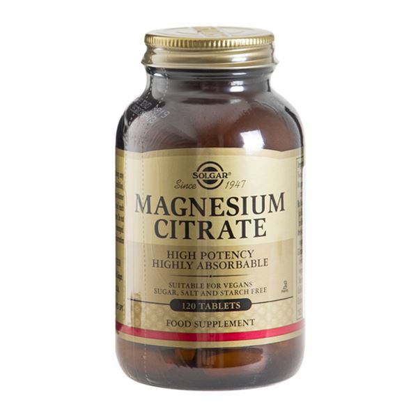 Magnesium Citrate Solgar 120 tabletter