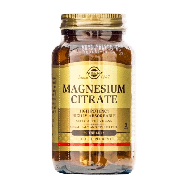 Magnesium Citrate Solgar 60 tabletter