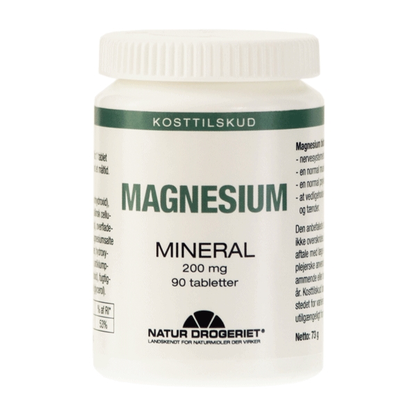 Magnesium Mineral 200 mg 90 tabletter