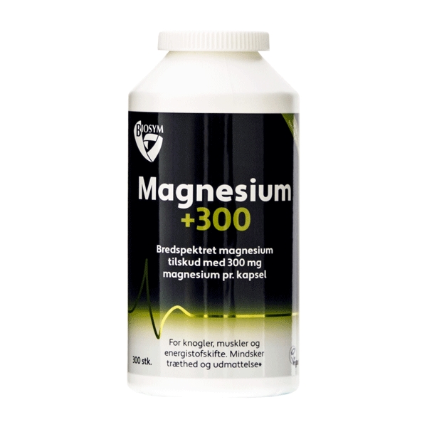 Magnesium +300 Biosym 300 vegetabilske kapsler