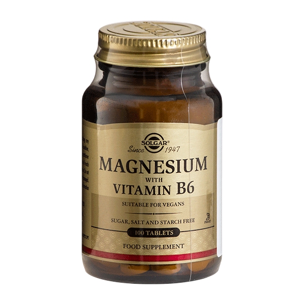 Magnesium with Vitamin B6 Solgar 100 tabletter