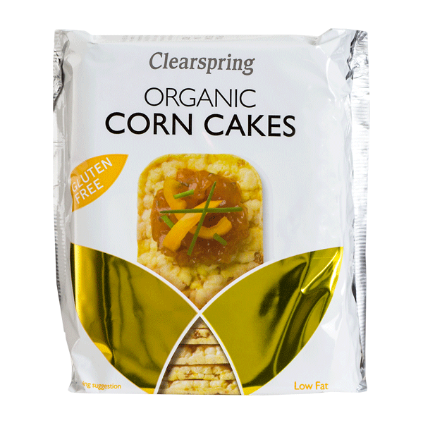 Majsgaletter Corn Cakes Clearspring 130 g øko