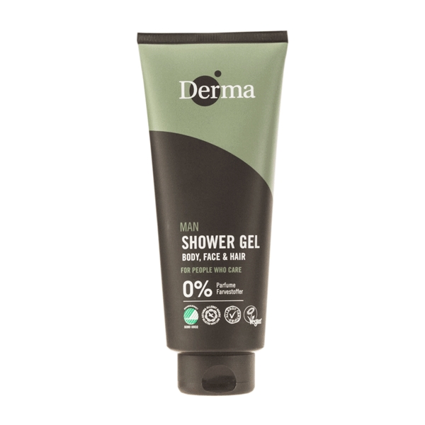 Man Shower Gel Body, Face & Hair Derma 350 ml