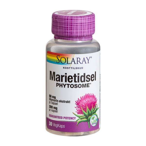 Marietidsel Phytosome Solaray 30 VegKaps