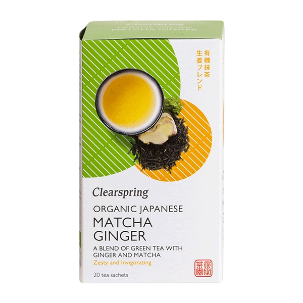 Matcha Ginger Clearspring 20 breve økologisk