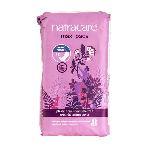 Maxi Pads Night Natracare 10 stk