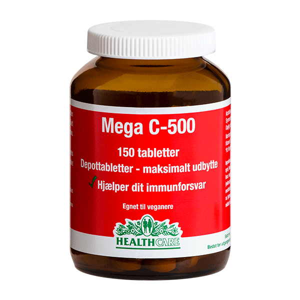 Mega C-500 mg Healthcare 150 depottabletter