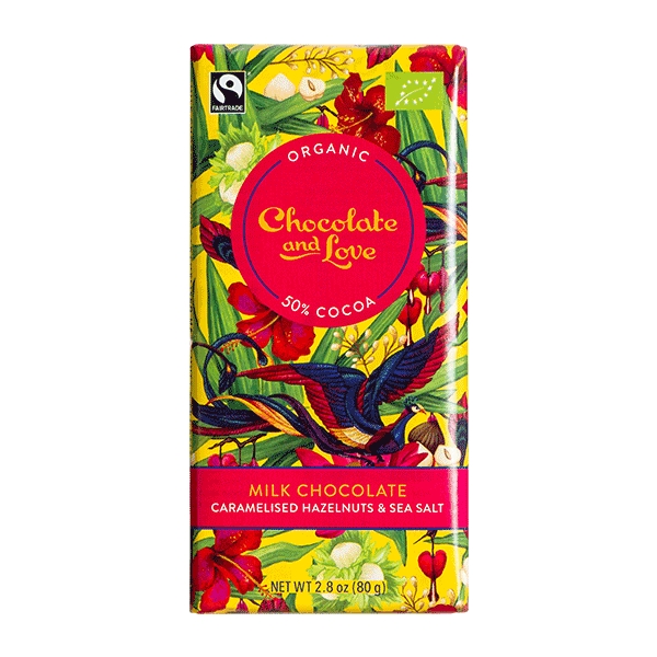 Milk Chocolate Hazelnut 50 % 80 g økologisk