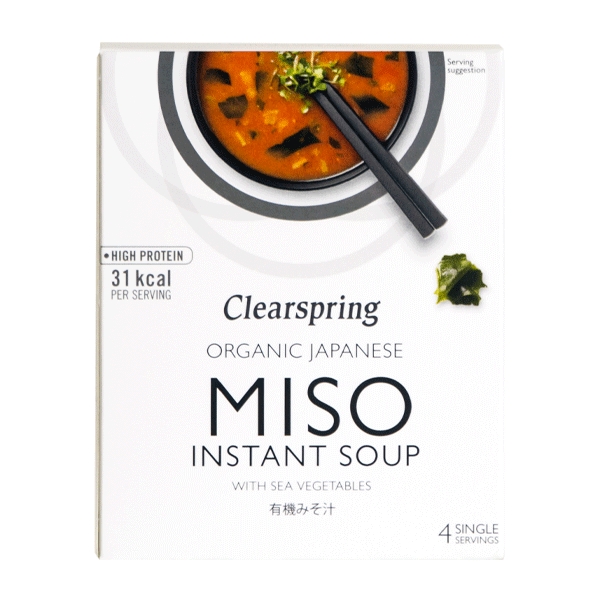 Miso Instant Soup med Tang Clearspring 40 g økologisk