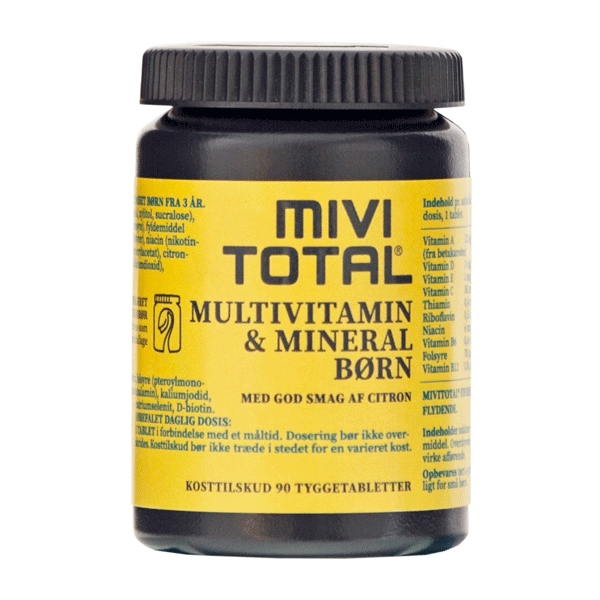 Mivi Total Multivitamin & Mineral Børn 90 tabletter