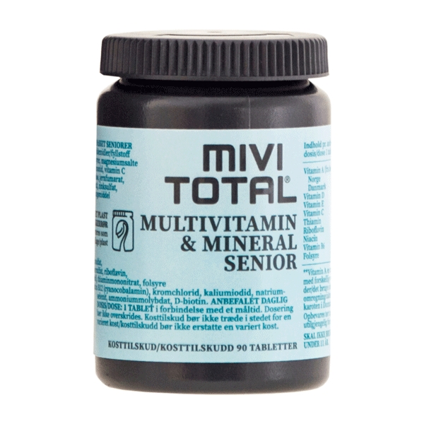 Mivi Total Multivitamin & Mineraler Senior 90 tabletter