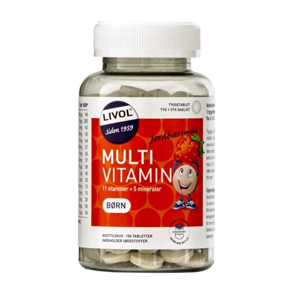 Multi Vitamin Børn Livol 150 tabletter