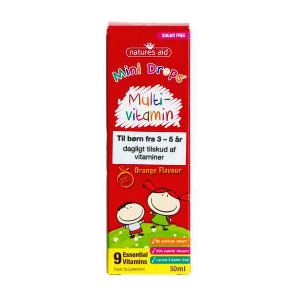 Multi-Vitamin Mini Drops Natures Aid 50 ml