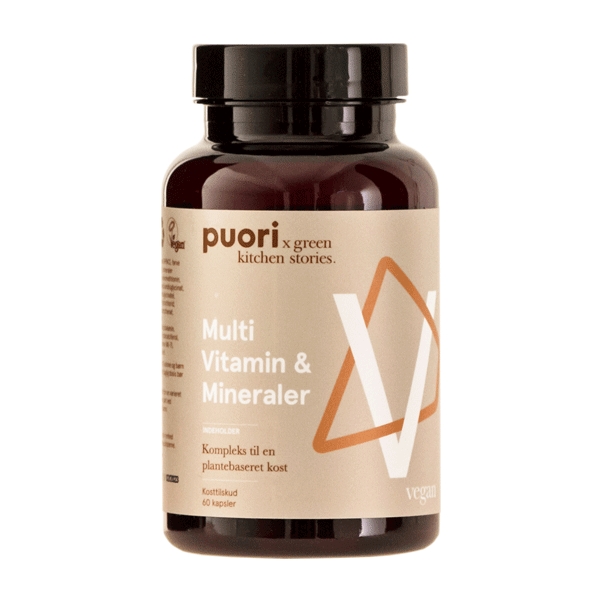 Multi Vitamin & Mineraler Puori 60 vegetabilske kapsler