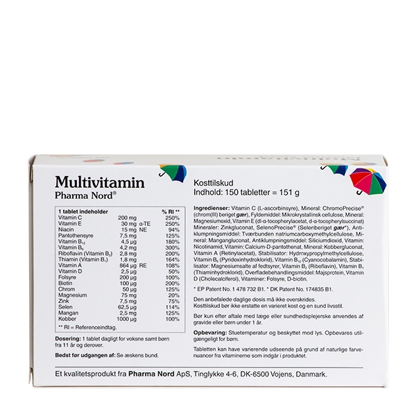 Multivitamin Pharma Nord 150 tabletter