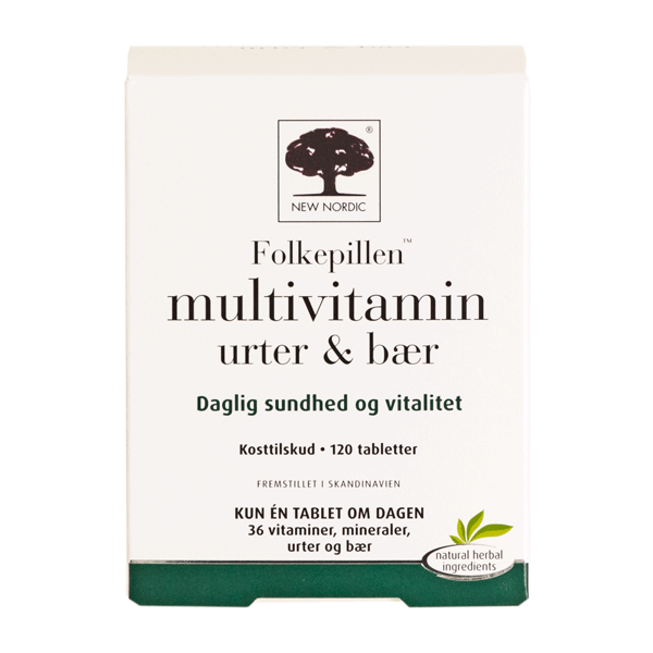 Multivitamin Urter & Bær 120 tabletter