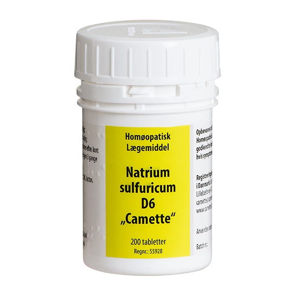 Natrium sulfuricum D6 Cellesalt no. 10 200 tabletter