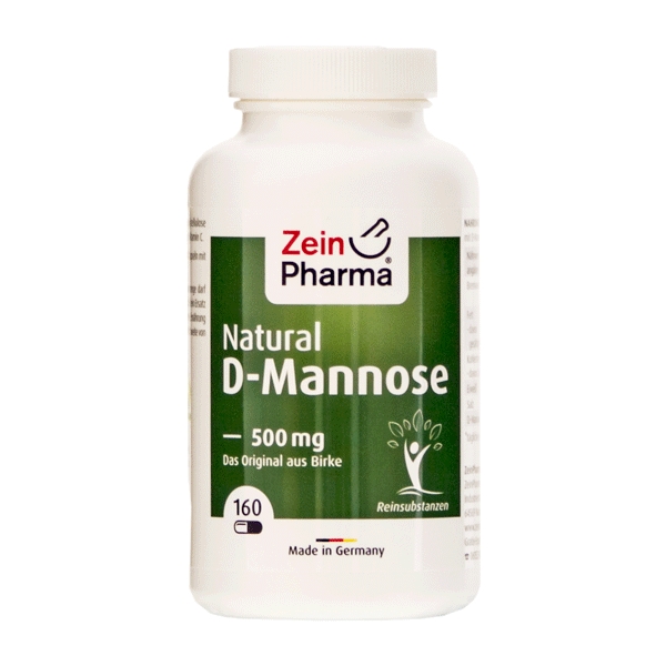 Natural D-Mannose 500 mg 160 vegetabilske kapsler