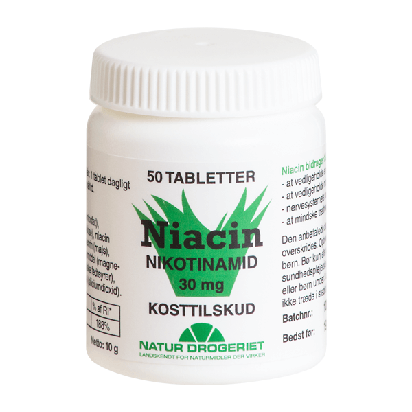 Niacin Nikotinamid 30 mg 50 tabletter