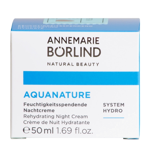 Night Cream Rehydrating AquaNature 50 ml økologisk
