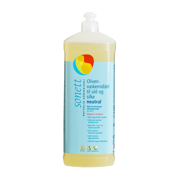 Olivenvaskemiddel til Uld og Silke Neutral Sonett 1 liter