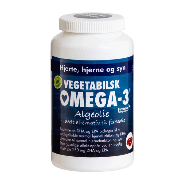 Omega-3 Algeolie 180 vegetabilske kapsler