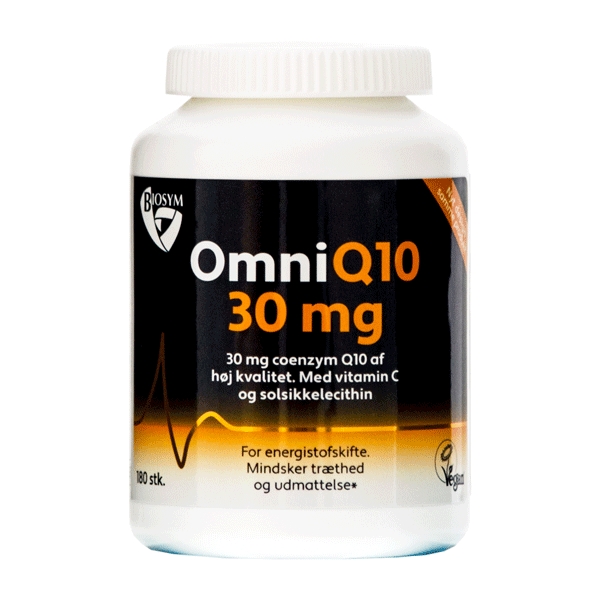OmniQ10 30 mg 180 kapsler