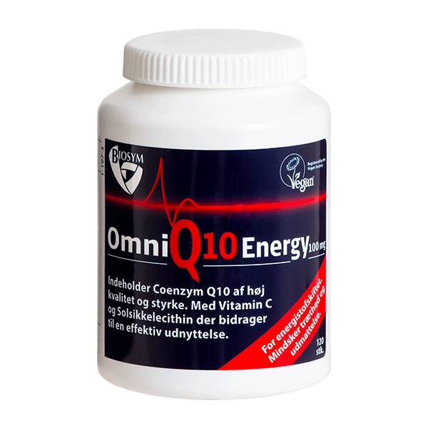 OmniQ10 Energy 100 mg 120 vegetabilske kapsler
