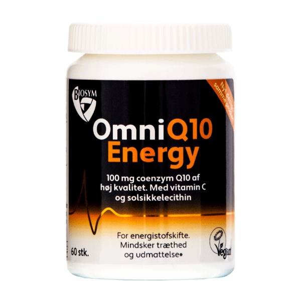 OmniQ10 Energy 100 mg 60 vegetabilske kapsler