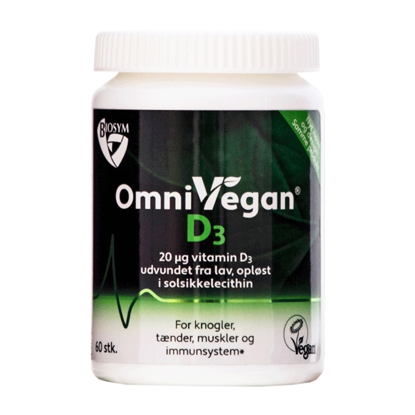 OmniVegan D3 20 mcg 60 vegetabilske kapsler