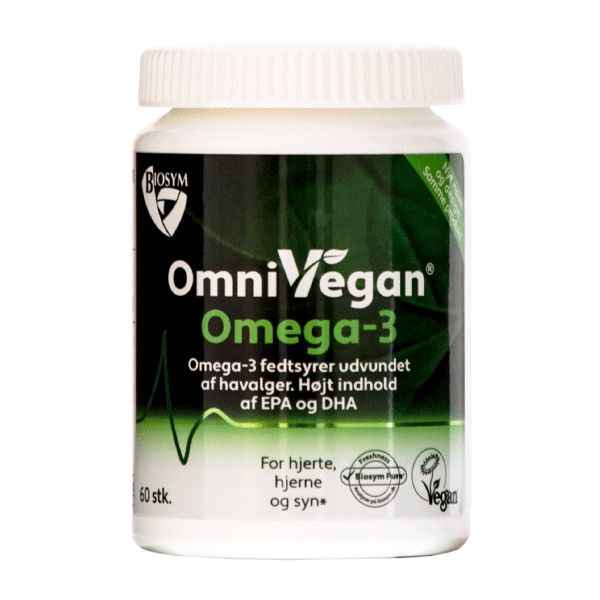 OmniVegan Omega-3 60 vegetabilske kapsler