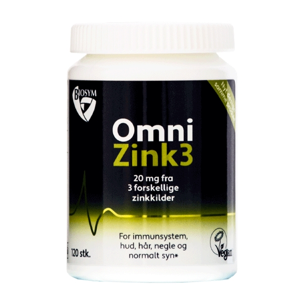 OmniZink3 Biosym 120 tabletter