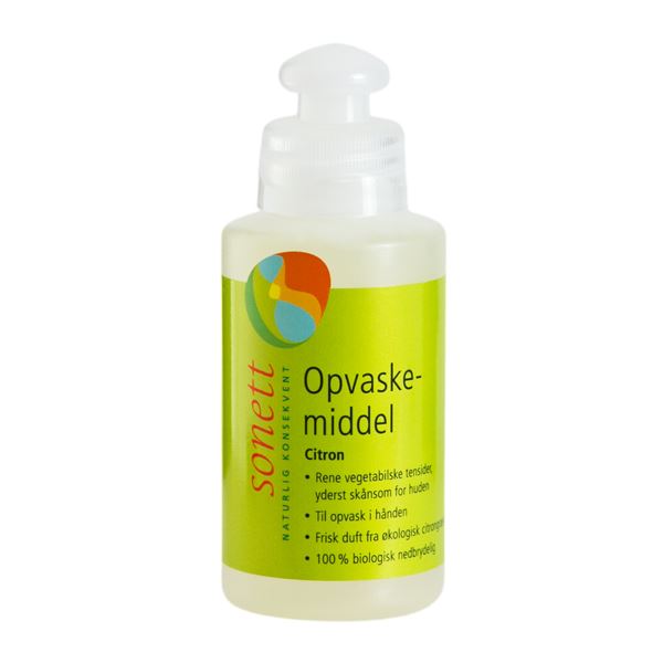 Opvaskemiddel Citron Sonett 120 ml økologisk