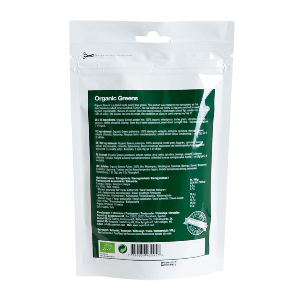 Organic Greens Superfruit 100 g økologisk