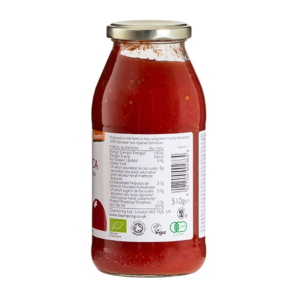 Passata Rustica Demeter Clearspring 510 g økologisk