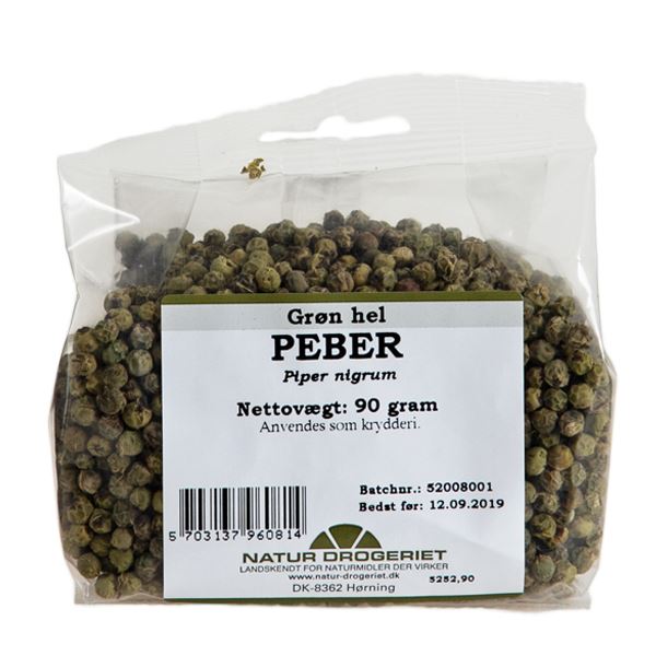 Peber Grøn Hel 90 g