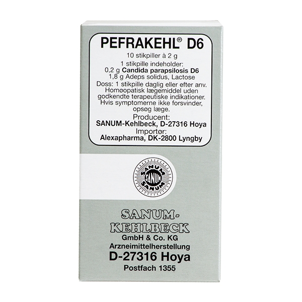 Pefrakehl D6 Sanum 10 stikpiller
