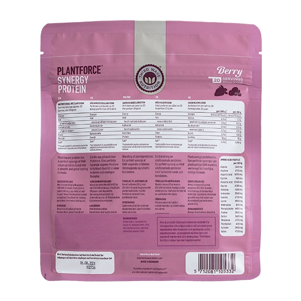 Protein Berry Synergy Plantforce 400 g