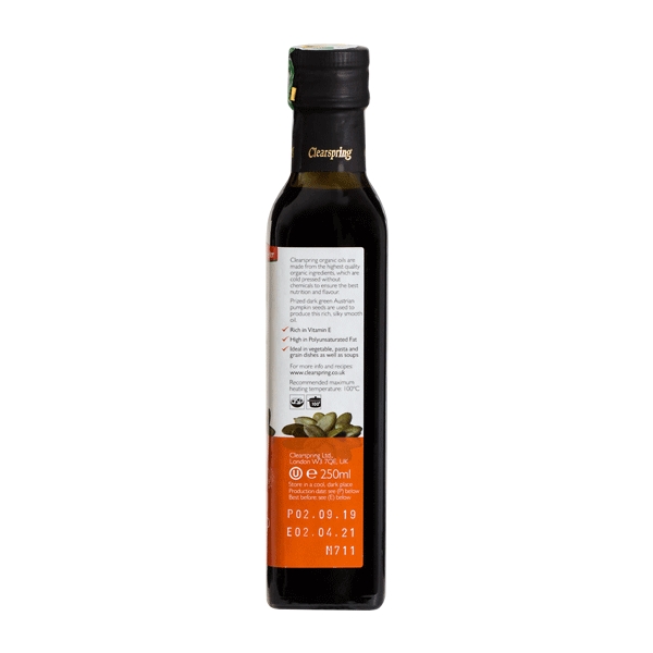 Pumpkin Seed Oil P.G.I. Clearspring 250 ml økologisk