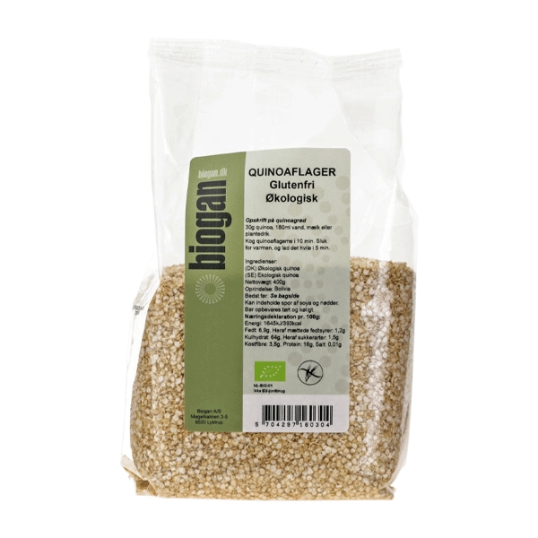 Quinoa Flager glutenfri 400 g økologisk