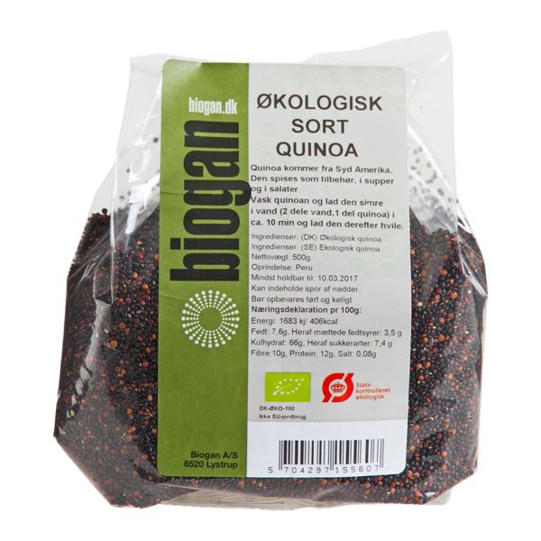 Quinoa Sort 500 g økologisk