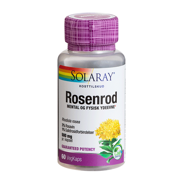 Rosenrod Solaray 60 vegetabilske kapsler
