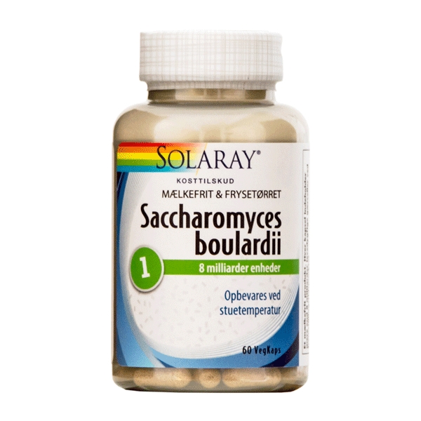 Saccharomyces boulardii Solaray 60 vegetabilske kapsler